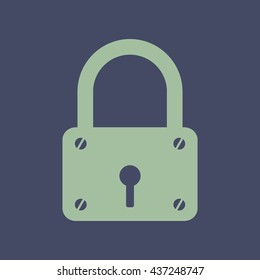 Icon of Lock. Eps-10.