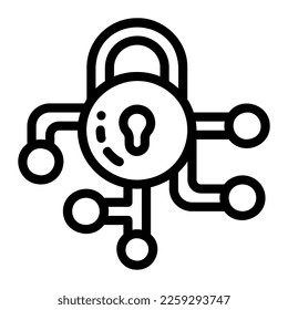 Icon lock Illustration kann für Web-App-Infografik usw. verwendet werden
