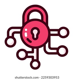 Icono bloqueo Ilustración puede utilizarse para la información de la aplicación web, etc