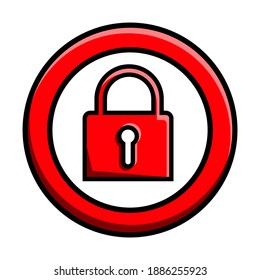 Icon Lock Key Hole Information