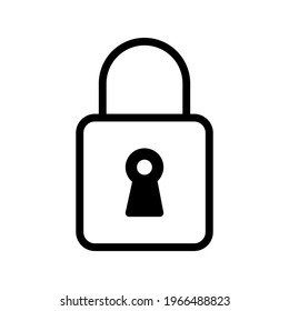 Icon Lock With Style Glyph