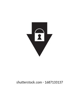 Icon lockert einfaches Vektordesign