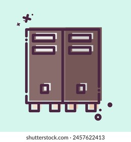 Icon Locker. related to Security symbol. MBE style. simple design illustration