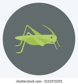 Icon Locust Infestation. suitable for disasters symbol. flat style. simple design editable. design template vector. simple symbol illustration