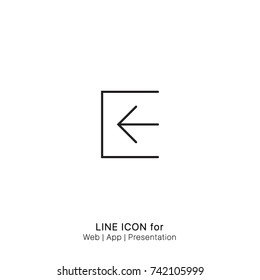 Icon login graphic design single icon vector