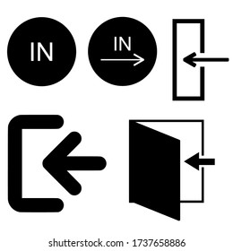 The IN icon. LOGIN symbol