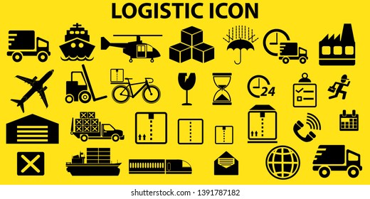 icon logistic vector delivery warehouse. 