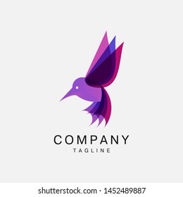 icon logo bird with modern concept