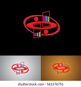 icon logo business connection