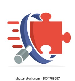 icon logo for business consulting with the concept of problem solving	
