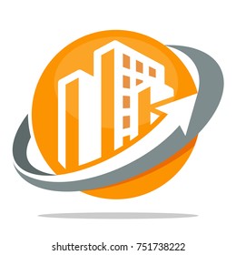 Icon logo for business development of construction services