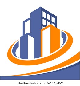 Icon logo for business development of construction services