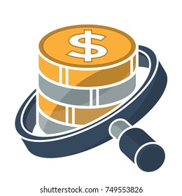 icon logo for business finance, audit services
