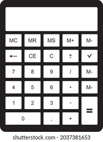 Vector de calculador de iconos o logotipos