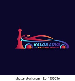 icon logo car concept gradient
