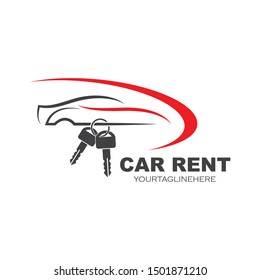 icon and logo of car rent vector illusration design 