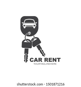 icon and logo of car rent vector illusration design 