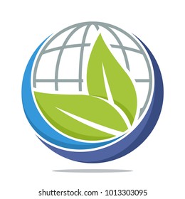 icon logo with the concept of environmentally sustainable earth	