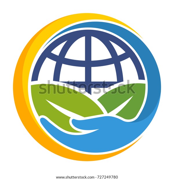 Icon Logo Concept Environmentally Sustainable Earth Stock Vector ...