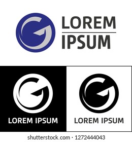 Icon, logo, conceptual letter G. Ideal for visual communication, informational and institutional material