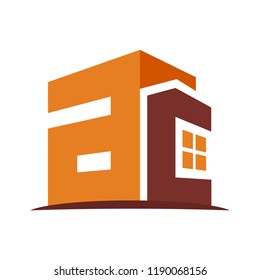icon logo for the construction business, with combination of the initials A & C