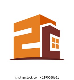 icon logo for the construction business, with combination of the initials Z & C