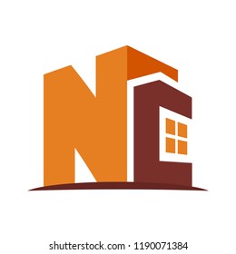 icon logo for the construction business, with combination of the initials N & C