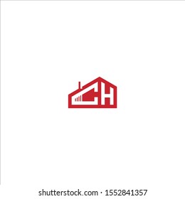 Icon logo for the construction business, with combination of the initials C & H