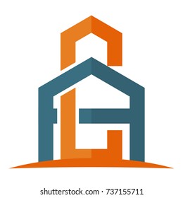 icon logo for the construction business, with combination of the initials A & C