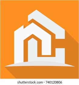 icon logo for the construction business, with combination of the initials N & C