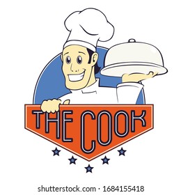 Icono o logotipo de un cocinero para un restaurante