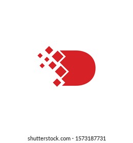 icon logo D design template elements