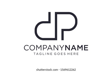 Icon logo D and P letter