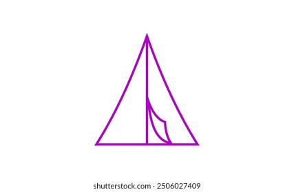 Icon or Logo Design of Camp Tent