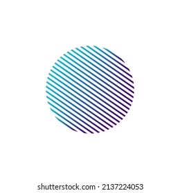Icon Logo Design Element shading line with gradation