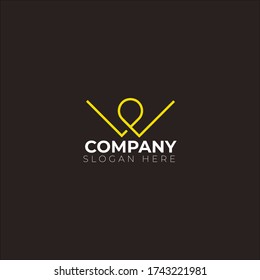diseño de logotipo de icono con color dorado