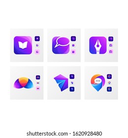 icon logo design vector abstract