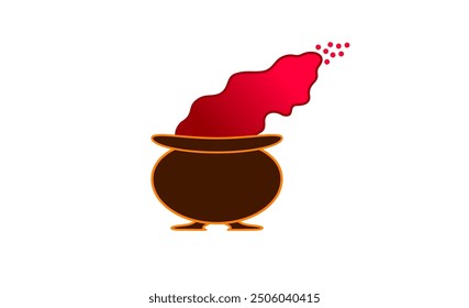 Icon or Logo Design of Witch Cauldron