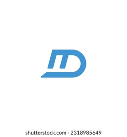 icon logo DI technology illustration design vector