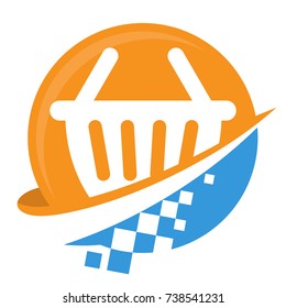Icon logo for digital business, for on-line shopping business