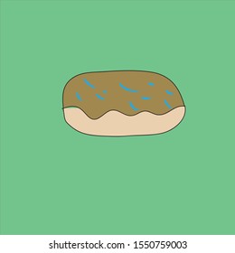 icon logo donut cartoon background