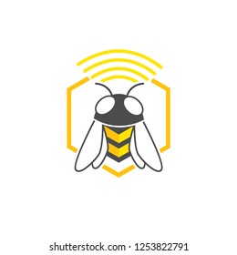 Icon, logo element design with hornet theme