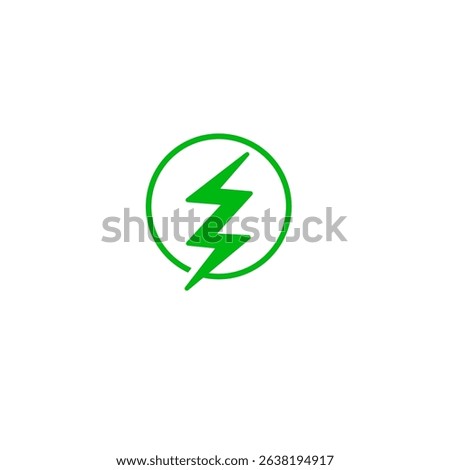 Icon or Logo For Fast Charging Illustration – Modern Battery Technology Concept