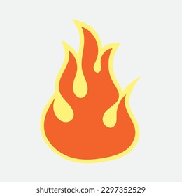 símbolo de la llama en la tierra muy caliente