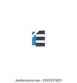 IE icon logo flat vector design