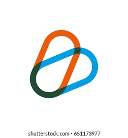 Icon logo fly, bee, vector