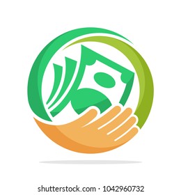 Icon Logo For Fundraising, Business Loan Money, Save Money, And Other Financial Management