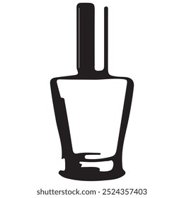 icon logo glass convex bottle for various fragrances drawn, vector