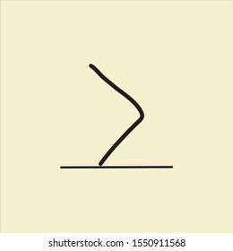 icon logo greater-than or equal math background