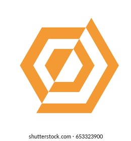 icon logo hexagon vector 